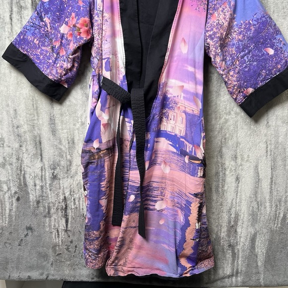 Black Samurai Kimono Size Large Rui Hachimura DC Cherry Blossom 65/500 LE - Picture 2 of 6